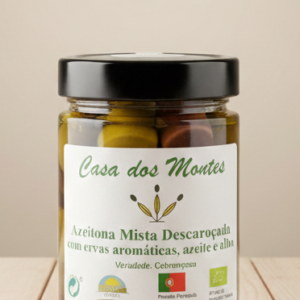 Azeitona verde descaroçada ervas/azeite/alho 180g